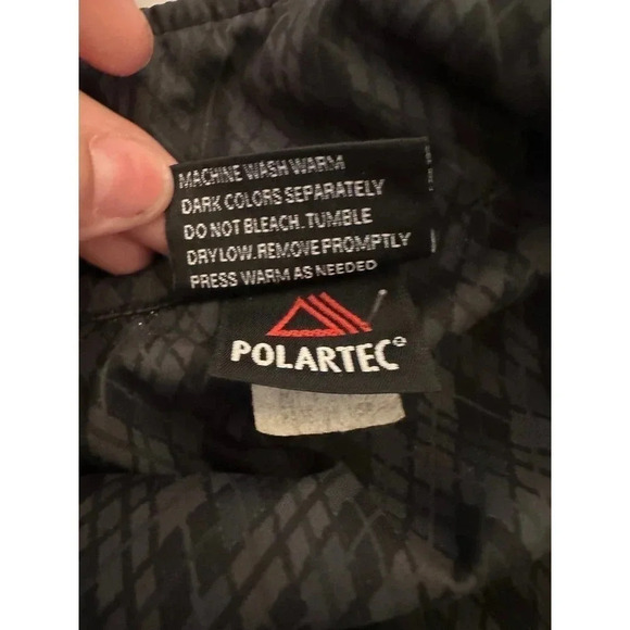 Roche Men's Black 100% Polyester Long Sleeve Quarter Zip Jacket Size Large - Picture 8 of 9